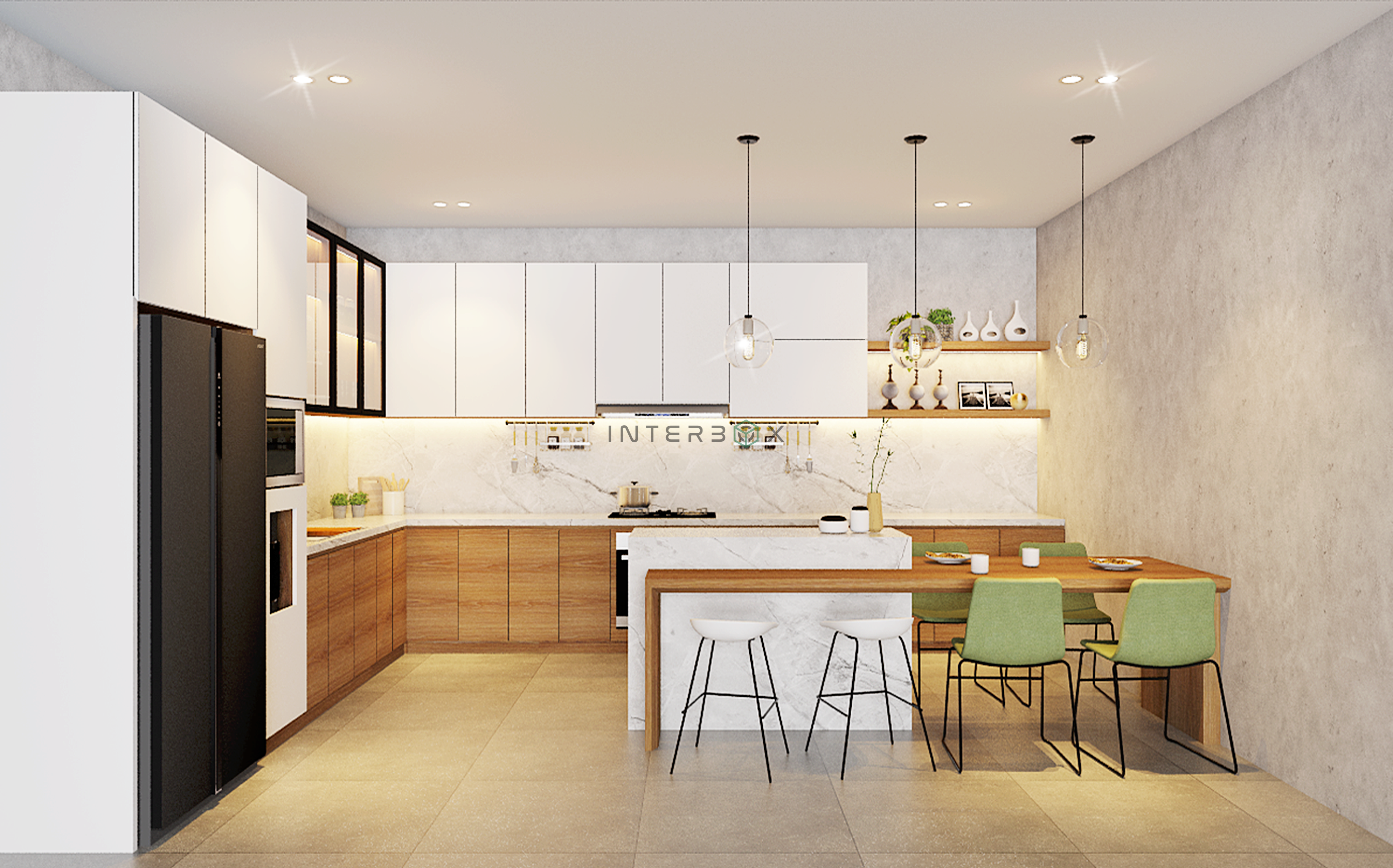 kitchen witsh island table