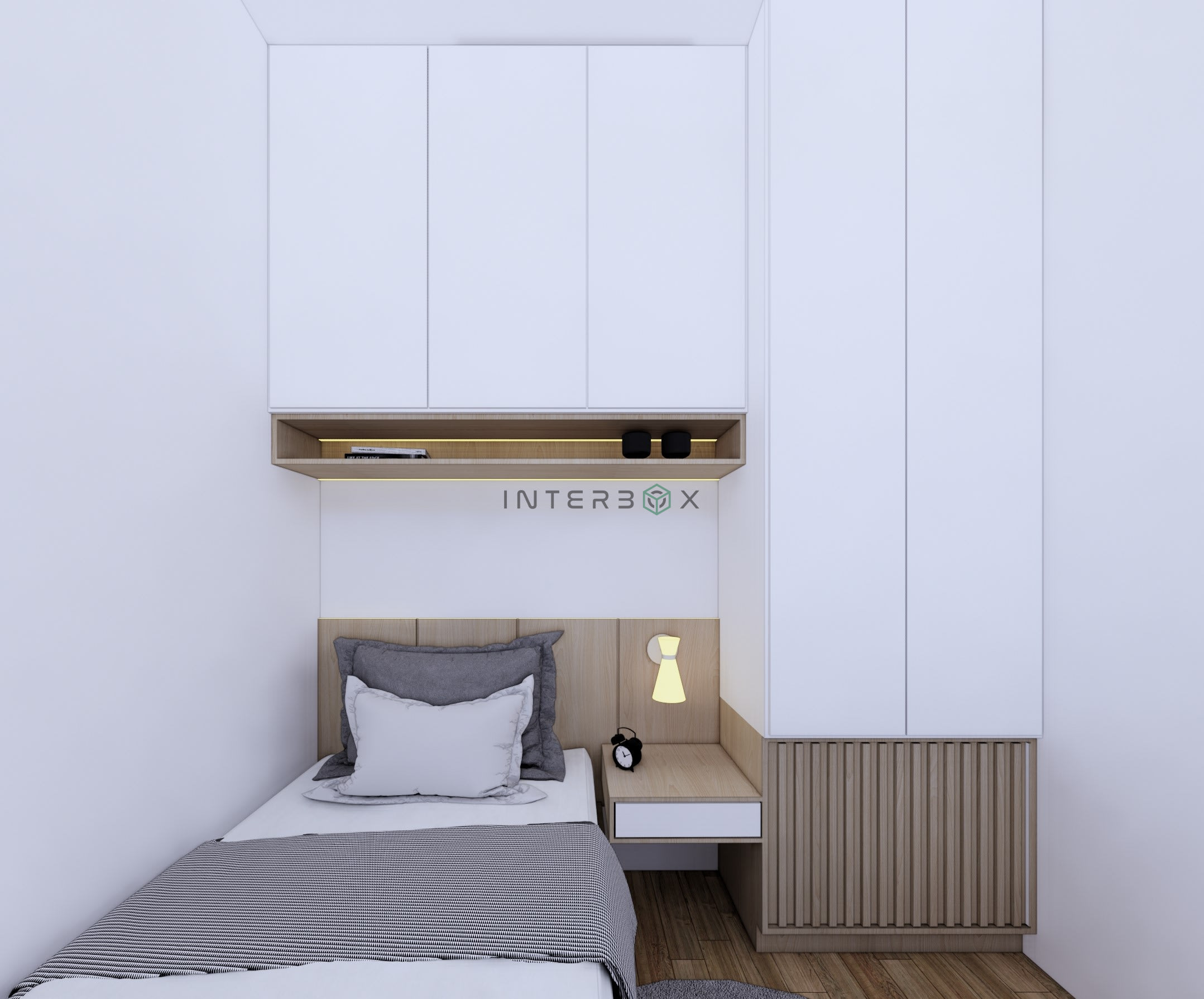 COMPAT MINIMALIST BEDROOM