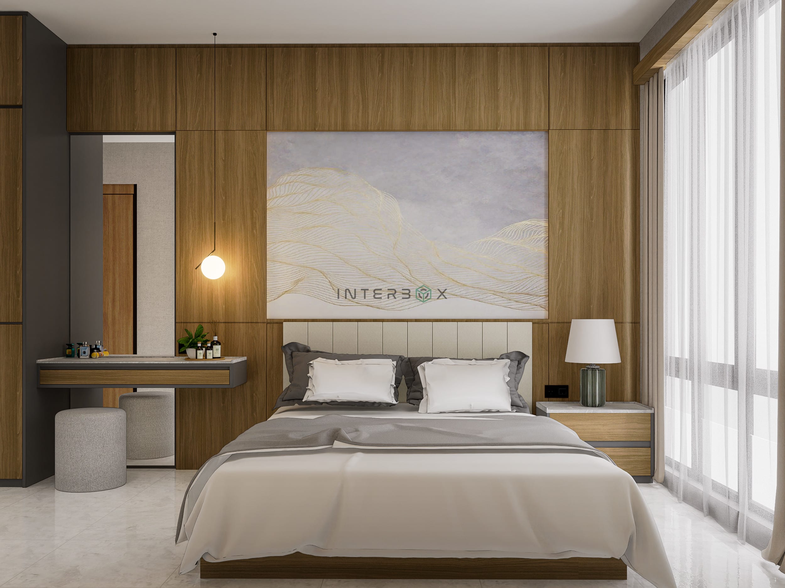 Contemporary Modern Master Bedroom