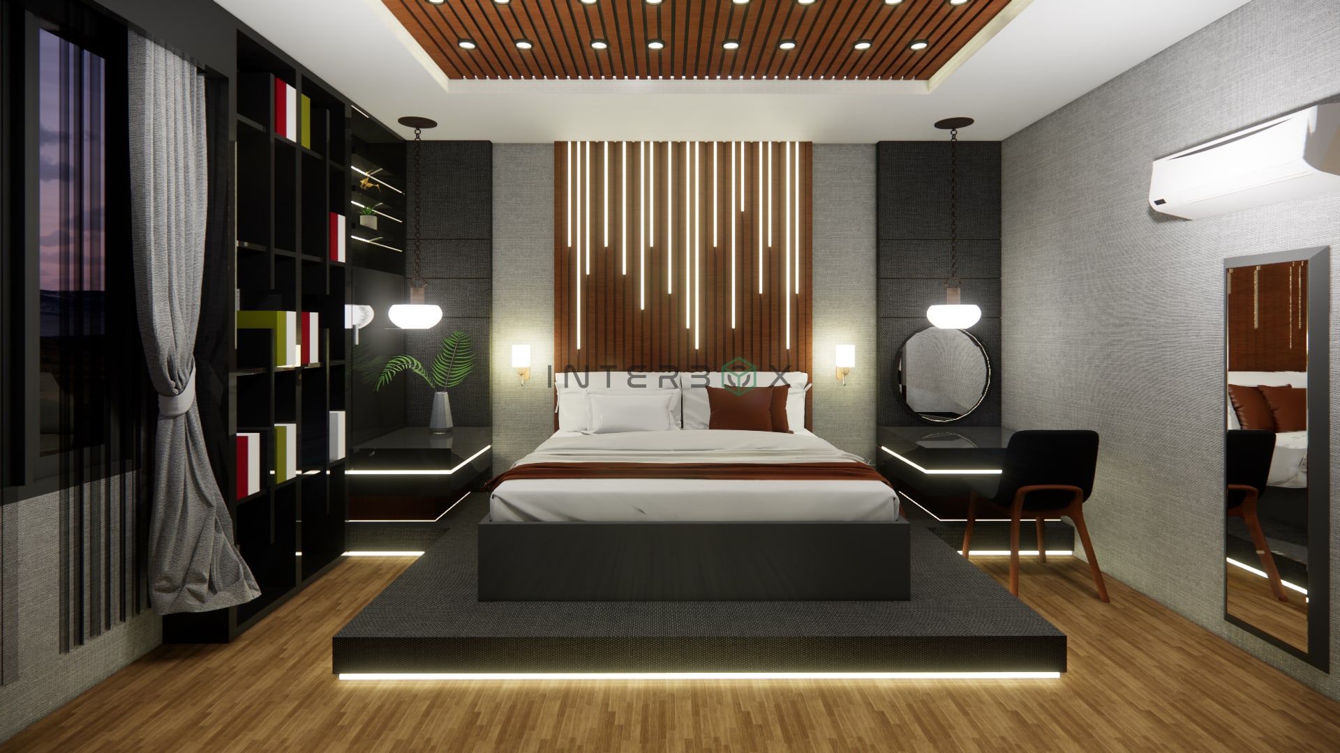 Briliant Black Rostrum Bedroom