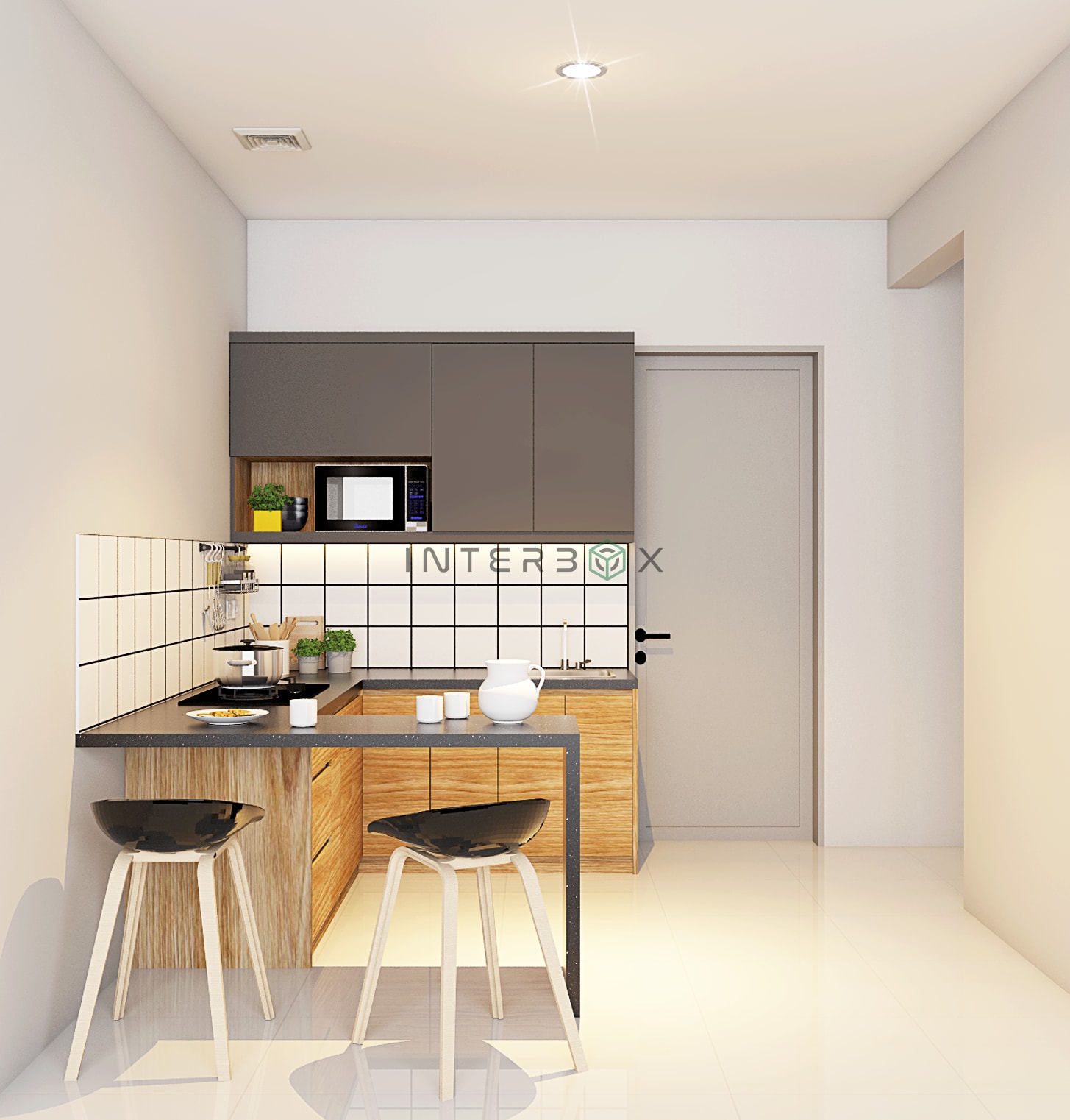 Letter L Mini Kitchen