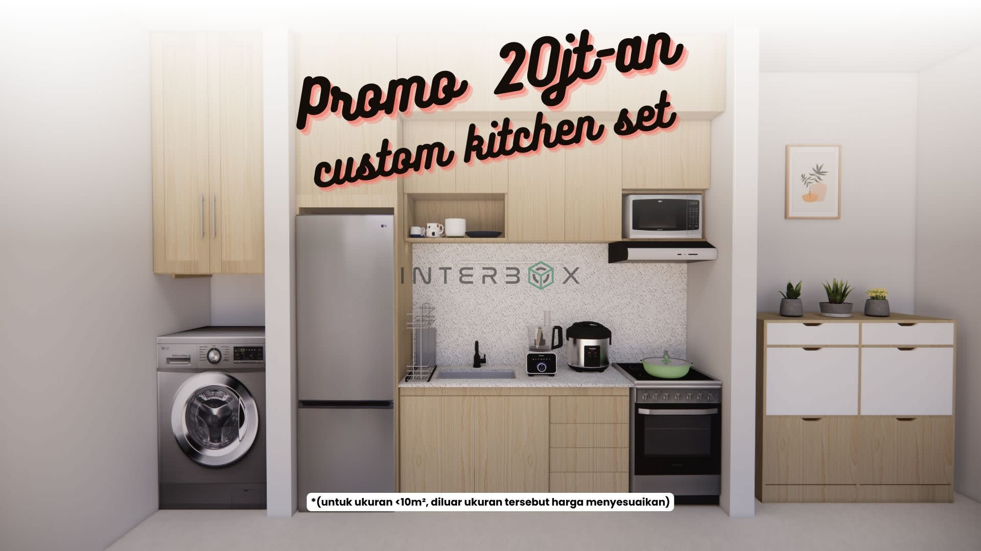 PROMO CUSTOM KITCHEN SET - Compact Kitchen Japandi